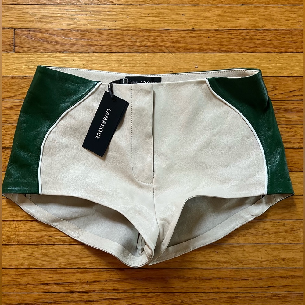 NWT Lamarque Genuine Leather Hot Shorts